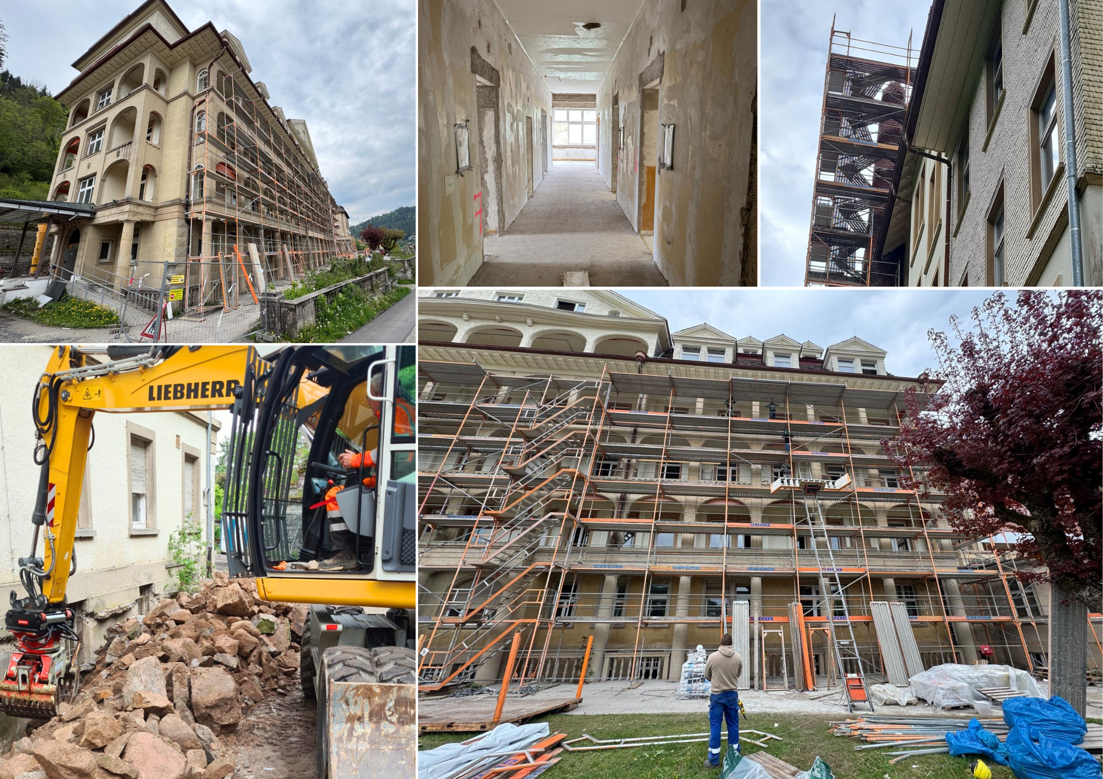Bauarbeiten sanatorium mai 2025